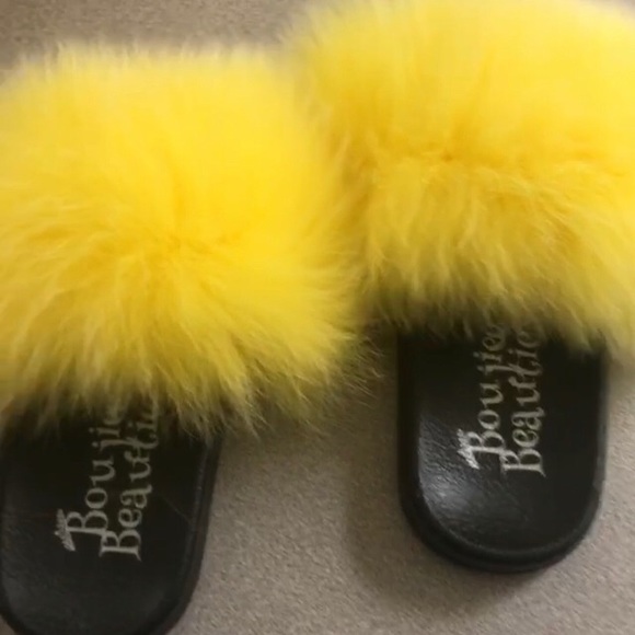 100% REAL FUR SLIPPER SLIDES - Picture 4 of 7